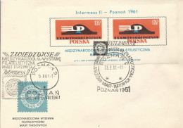 Poland Postmark (1093): D61.08.05 POZNAN Philatelic Exhibition Intermess II (analogous) - Postwaardestukken