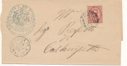 1886 ACQUAVIVA PLATANI CERCHIO GRANDE + NUMERALE A SBARRE - Poststempel