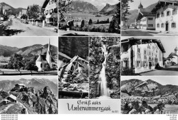 Gruß Aus Unterammergau, Photo-Verlag H. Kronburger, Oberammergau  ± 1950 CPSM - Garmisch-Partenkirchen