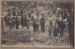 CPA 84 - CAVAILLON - Marché Aux Melons - SUPERBE PLAN ANIMATION STANDS PLACE CENTRE VILLE - Cavaillon