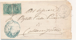 1887  CAMPOFRANCO CERCHIO GRANDE + NUMERALE A SBARRE - Storia Postale