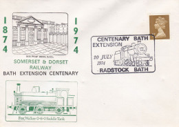 GB Engeland 1974 100 Ann Somerset & Dorset Railway Bath Extension Centenary 20-07-1974 - Trenes