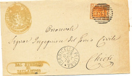 1878 TORRICELLA PELIGNA CERCHIO GRANDE + NUMERALE A SBARRE - Marcophilia