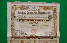 T-CFR Société Centrale Marocaine 1919 Maroc Casablanca - Autres & Non Classés