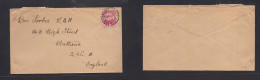 BC - Bermuda. 1925 (18 Sept) Ireland Island - UK, Battersea. Fkd Env. Fine. XSALE. - Autres & Non Classés