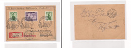 AUSTRIA. Cover - 1948 Bregenz To Switz Zurich Festival Comm Registered Card XSALE. - Otros & Sin Clasificación