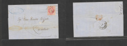 AUSTRIA. Austria Cover 1870 Triest To Cavalese EL Fkd 5kr Cds Fine. Easy Deal. XSALE. - Other & Unclassified