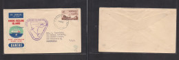 AUSTRALIA. Australia - Cover - 1955 COCOS ISLAND Keeling To USA Cafkd Env+cachet Airmail Flight. Easy Deal. XSALE. - Other & Unclassified