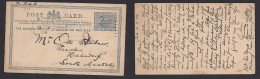 AUSTRALIA. 1906 (18 July) WA, Perth - Hambdorf. 1d Blue Stat Card. Swan Issue By Royal Mail Steamer "RMS Ship", Mns Endo - Altri & Non Classificati