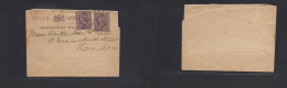 AUSTRALIA. 1895 (July 23) SA Moona, London. 1/2d Lilac Stat Complete Wrapper + Adtl. Second Cut Out 1/2d, Tied Cds. Inte - Autres & Non Classés