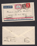 Argentina - XX. 1933 (30 Dic) Buenos Aires - France, Grenoble. France Aeropostale Air Multifkd Env. 1,15 Pesos Rate. XSA - Andere & Zonder Classificatie