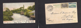 Argentina - XX. 1910 (Oct) Rio De Las Conchas, Tigre - Switzerland, Lengburg (29 Oct) Color Multifkd Card. Fine Used. XS - Otros & Sin Clasificación