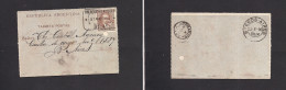 Argentina - Stationery. 1890 (21 Marzo) Buenos Aires Local View 4c Brown Stat Letter Sheet. Trengue - Languen Box Ds. Fi - Sonstige & Ohne Zuordnung