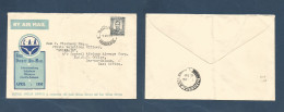 Airmails - World. 1950 (1 Apr) South Africa - Rhodesia - Kenya. SR Salisbury - British East Africa, Dar Es Salaam. 6d Fk - Altri & Non Classificati