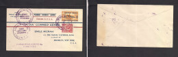 Airmails - World. 1929 (8 Feb) Panama - USA, First Flight Multifkd Special Cachets Envelope. XSALE. - Other & Unclassified