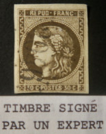 X1151 - CERES / EMISSION DE BORDEAUX N°47d - GC 2046 : LILLE (Nord) - Signé CALVES Expert - Cote (2024) : 400,00 € - 1870 Bordeaux Printing