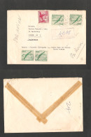 CHILE. Chile - Cover -1966 26 Apr Punta Arenas To UK London Registr Air Mult Fkd Env Rate $2.10 New Currency From Hotel  - Chili