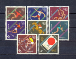 MONGOLIA - MNH - OLYMPIC GAMES TOKYO 1964. -  MI.NO.356/63 - CV = 3,5 € - Mongolei