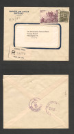 CHILE. Chile - Cover - 1951 13 Apr Stgo To USA Pha Registr Mult Fkd Env Via NYEx-Prof West UK Airmails Coll.- . Easy Dea - Chile