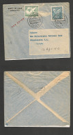 CHILE. Chile - Cover - 1950 13 Apr Cocepcion To USA Rate $7,00 Air Mult Fkd Env. XF. Ex-Prof West UK Airmails Coll.- . E - Chili