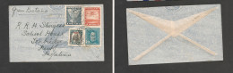 CHILE. Chile - Cover - 1934 2 Nov Stgo To UK Kent Air Mult Fkd Env Rate $7,70 . Ex-Prof West UK Airmails Coll.- . Easy D - Chile