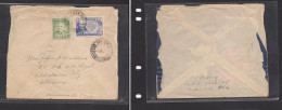 BRAZIL. Brazil Cover 1951 Air Sector 2ª To USA Oklahoma Mult Fkd Env + Special Rare "AY" Control Short Used Cachet. Easy - Andere & Zonder Classificatie