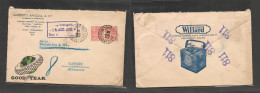 BRAZIL. Brazil Cover - 1926 Recife To Germany Hamburg Illustr Good Year Color Mult Envelope, Nice Item XSALE. - Autres & Non Classés