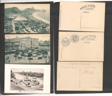 BRAZIL. Brazil Cover - C. 1910s Three Uncirculated RJ+ Rio Cahy(rrr) Postcards, Fine Trio XSALE. - Andere & Zonder Classificatie