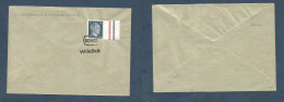 BIELORUSIA. 1942 (23 Febr) Wilejka. Nazi Occup Official Mail Fkd Envelope. Uncirculated + Stlines Cacheted. Fine. XSALE. - Bielorussia