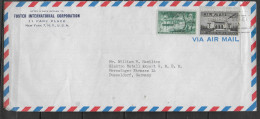 USA Lettre New York Avions Bateaux - Postal History