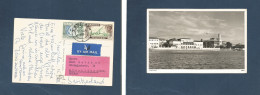 BC - Zanzibar. 1958 (16 Jan) GPO - Switzerland, Rucklikon / 2ch. Multifkd Air Fkd Ppc. Fine. XSALE. - Other & Unclassified