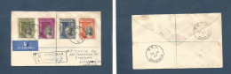 BC - Zanzibar. 1937 (28 Jan) GPO - Scotland, Glasgow. Registered Multifkd Air Usage. XSALE. - Andere & Zonder Classificatie