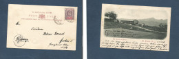 BC - St. Lucia. 1901. The Garison At Morne. 1d Fkd Photo Card, Circulated To Germany, Berlin (3 Jan 1902) Better Card. X - Sonstige & Ohne Zuordnung