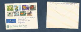 BC - Rhodesia. 1969 (15 May) Victoria Falls - Switzerland, Zolliken. QEII Multifkd Env. Fauna, Orchids, Gems. VF. XSALE. - Other & Unclassified