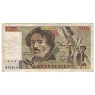 France, 100 Francs, Delacroix, 1979, P.16, B, Fayette:69.02C, KM:154b - 100 F 1978-1995 ''Delacroix''