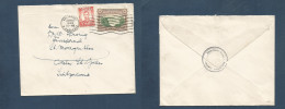 BC - Rhodesia. 1948 (22 March) SR Salisbury - Switzerland, St. Gallen. 3d Fkd Env, Rolling Cachet. Better Rate Seamail V - Otros & Sin Clasificación