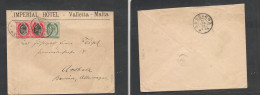 BC - Malta. BC Malta Cover - 1918 Valetta To Bayern Ansbach Mult Fkd Env XSALE. - Other & Unclassified