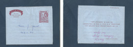 BC - Kenya. C. 1956 (22 Dec) Nakuru Local 50c Printed Air Lettersheet Stationary With Long Contains. XSALE. - Other & Unclassified