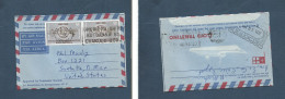 BC - Kenya. 1965 (6 July) Tanganika. DES - USA, Santa Fe, New Mexico (10 July) Fkd 10c Airlettersheet, Slogan Cachet "UH - Otros & Sin Clasificación
