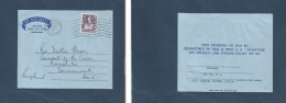 BC - Kenya. 1963 (4 Sept) Mombasa - England, Hauts, Bournemouth. Fkd 50c Rolling Cachet Air Fkd Lettersheet, With Contai - Other & Unclassified
