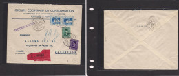 EGYPT. Egypt - Cover - 1937 Port Said To Marseille France Registr Mult Fkd Env. Easy Deal. XSALE. - Sonstige & Ohne Zuordnung