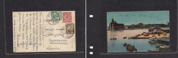 EGYPT. Egypt - Cover - 1921 Suez To Austria Stadhoffen Mult Fkd Pcard Incl French Levant. Easy Deal. XSALE. - Sonstige & Ohne Zuordnung