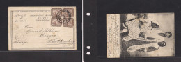 EGYPT. Egypt - Cover - 1904 Alexandrie To Wurttemberg Germany Mengen Mult Fkd Pcard Fine. Easy Deal. XSALE. - Sonstige & Ohne Zuordnung