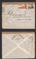 EGYPT. C. 1940. Alexandria - France, Romans Sur Irese Doble Censored At Egypt PO. Multifkd Env. XSALE. - Autres & Non Classés