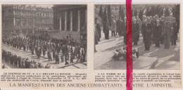 Bruxelles - Manifestation Des Anciens Combattants - Orig. Knipsel Coupure Tijdschrift Magazine - 1937 - Non Classés