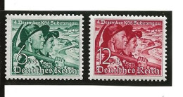 1938 Série  Yv 625-626 ** Neuve - Nuevos