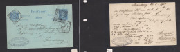 DUTCH INDIES. Dutch Indies - Cover - 1901 Bandoeng To Semarang 5c Blue Stat Card. Easy Deal. XSALE. - India Holandeses