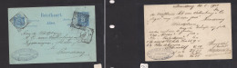 DUTCH INDIES. Dutch Indies - Cover - 1901 Bandoeng To Semarang 5c Blue Stat Card. Easy Deal. XSALE. - Netherlands Indies