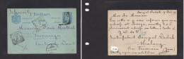 DUTCH INDIES. Dutch Indies - Cover - 1896 Sempal Wadah To Switz Preveranges Vaud 5c Blue Stat Card. Easy Deal. XSALE. - Indes Néerlandaises