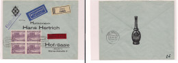 CZECHOSLOVAKIA. 1942 - Pibrans To Hof, Bayern - Register Air Express Multifkd Env.. Easy Deal. XSALE. - Andere & Zonder Classificatie